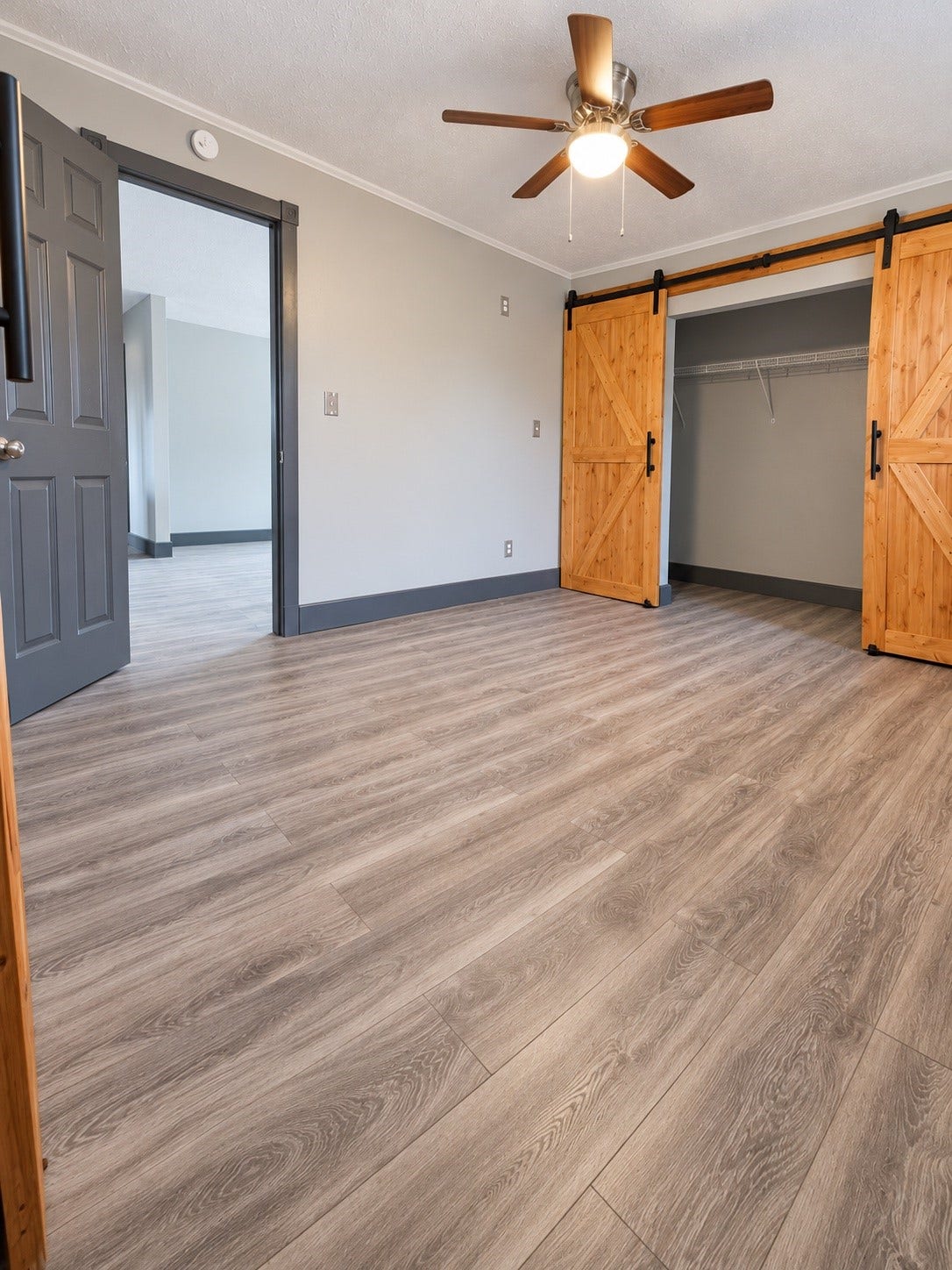 Rustic sliding barn doors