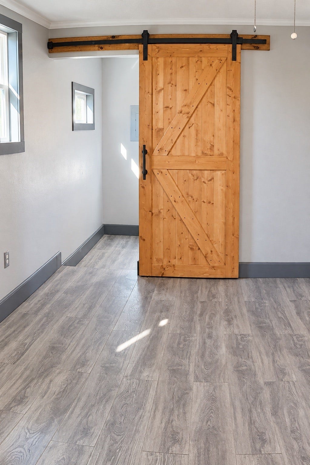 Rustic sliding barn doors