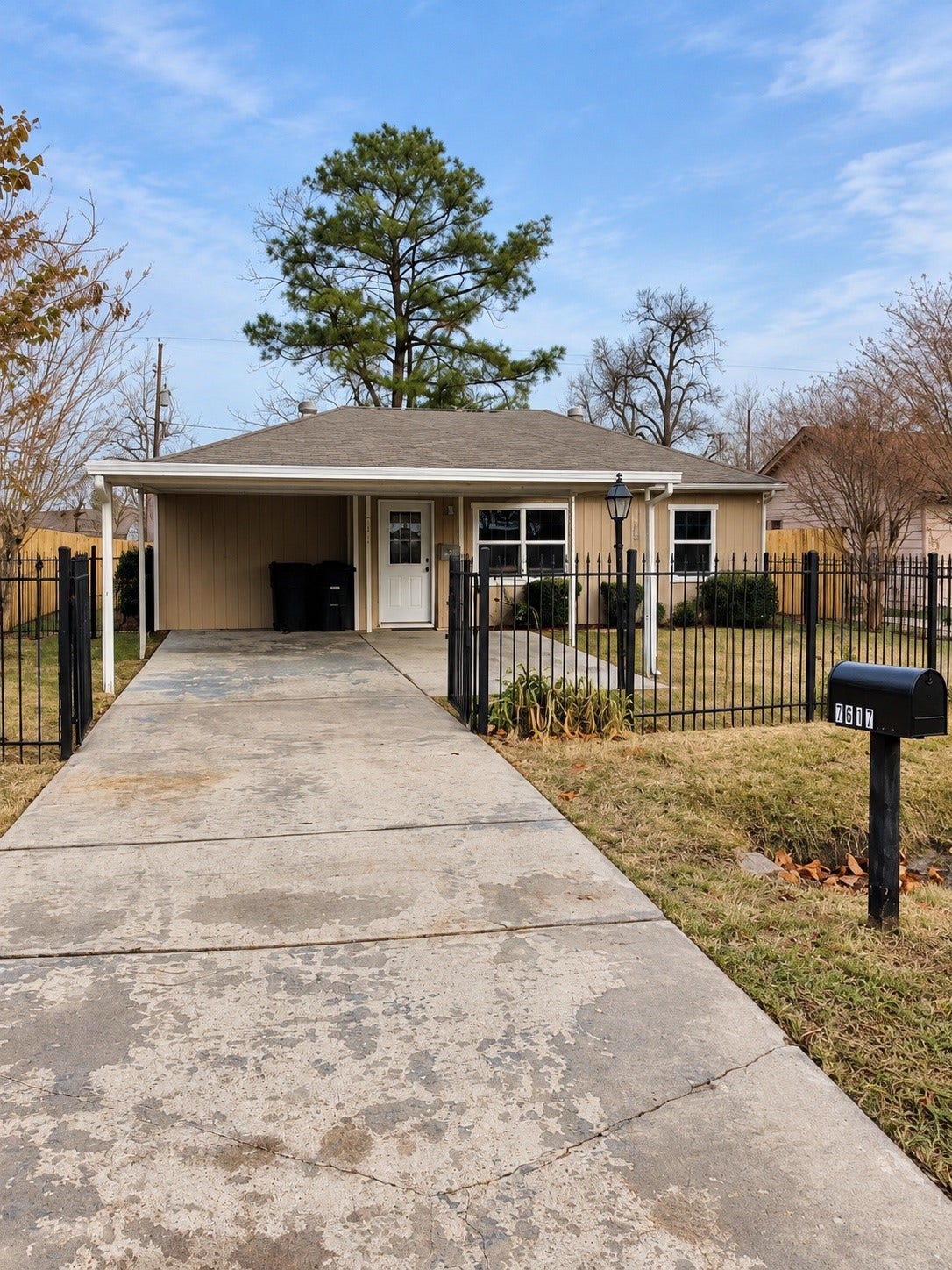 A long driveway
