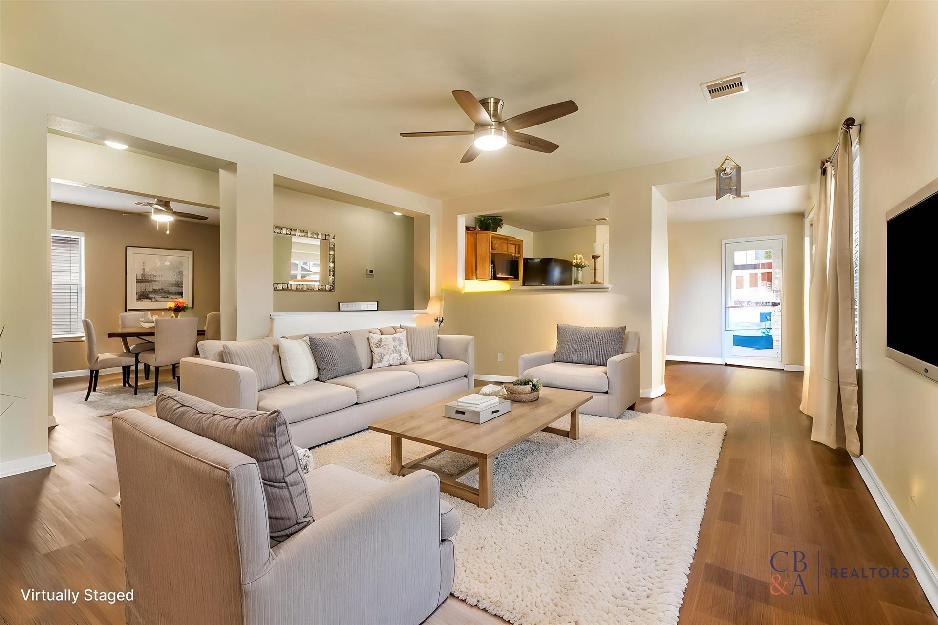 3023 Ribbon Creek Way, Spring, TX 77389 Living room virtually staged
