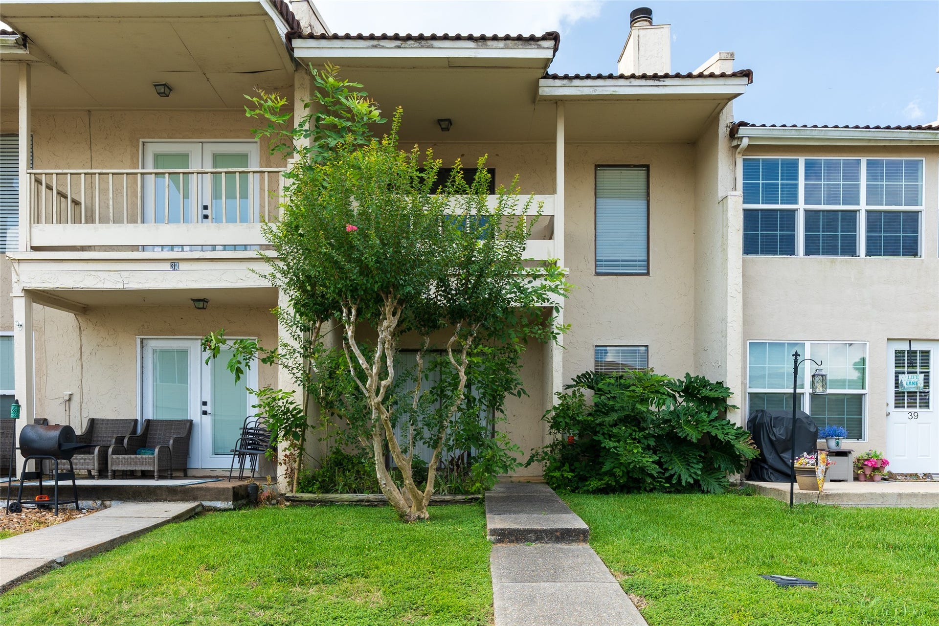 front of property