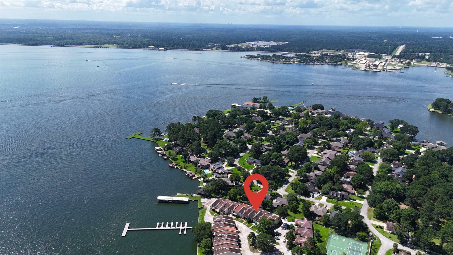 arial view of unit, Lake Conroe