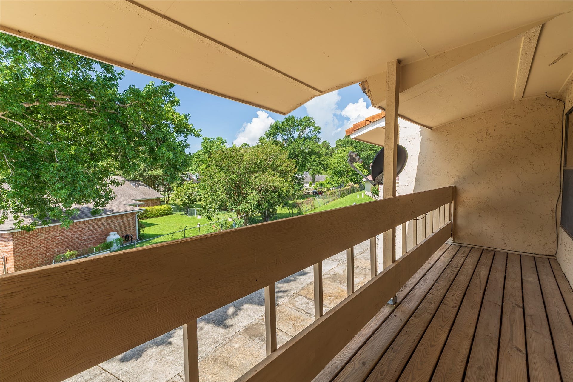 balcony outside second and third bedrooms
