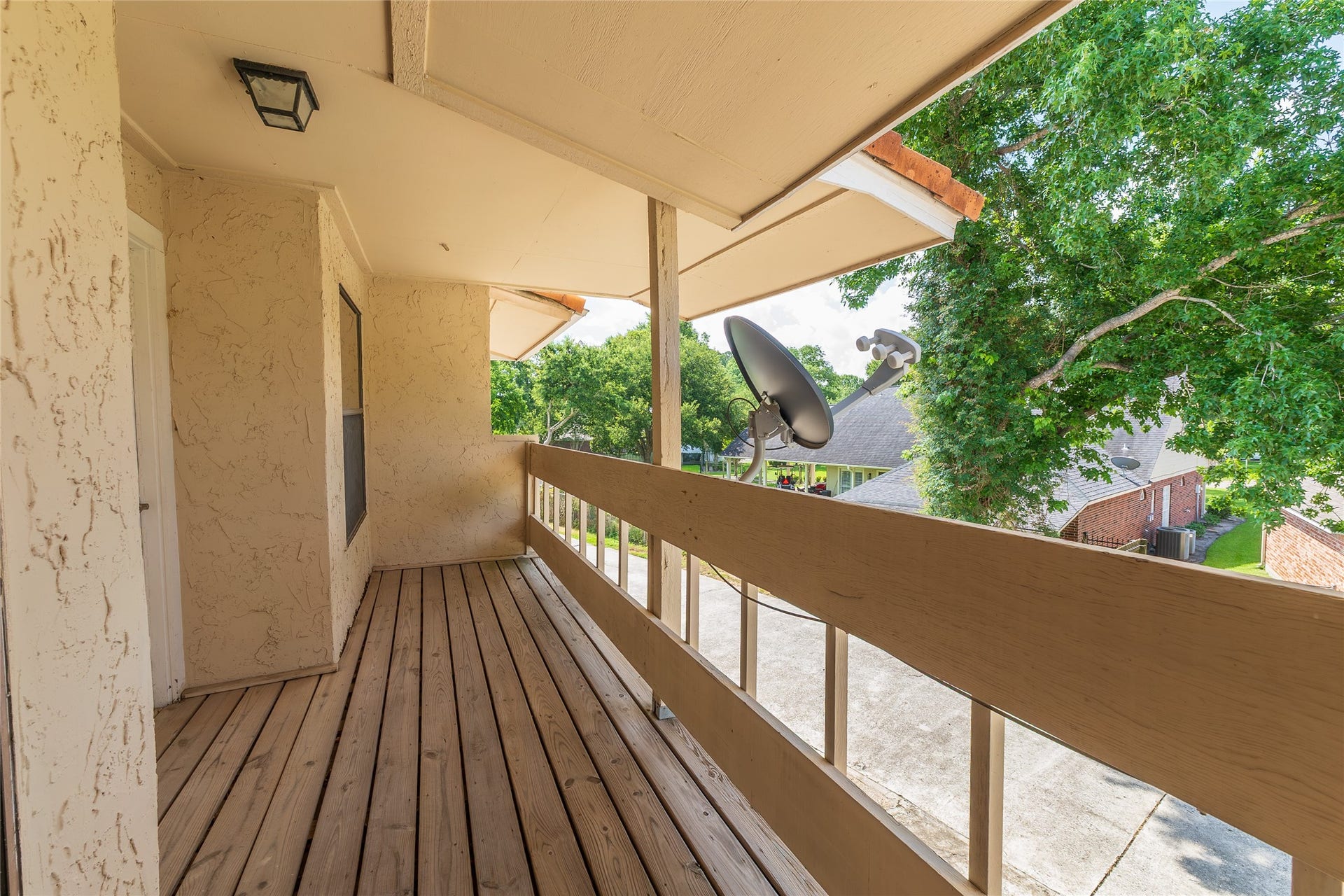 balcony outside second and third bedrooms - other view