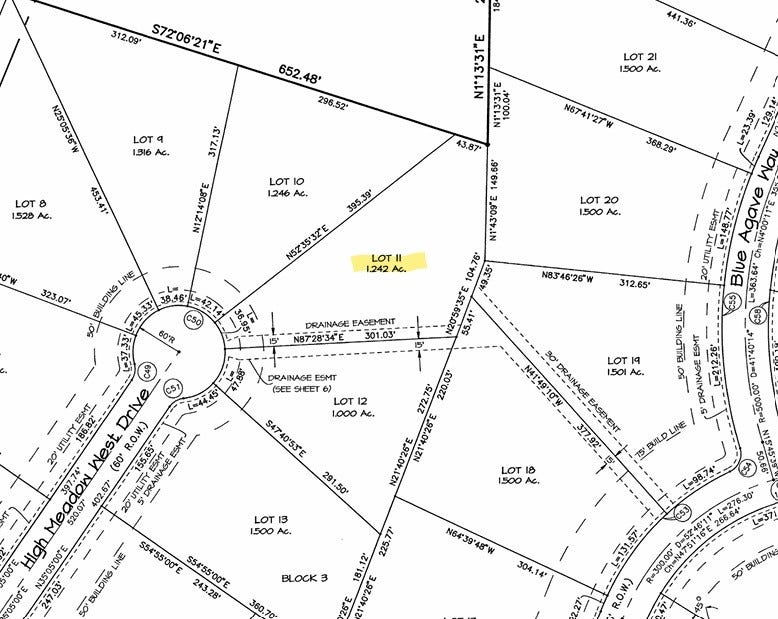 High Meadow West Section 1 Lot 11 Bl 3