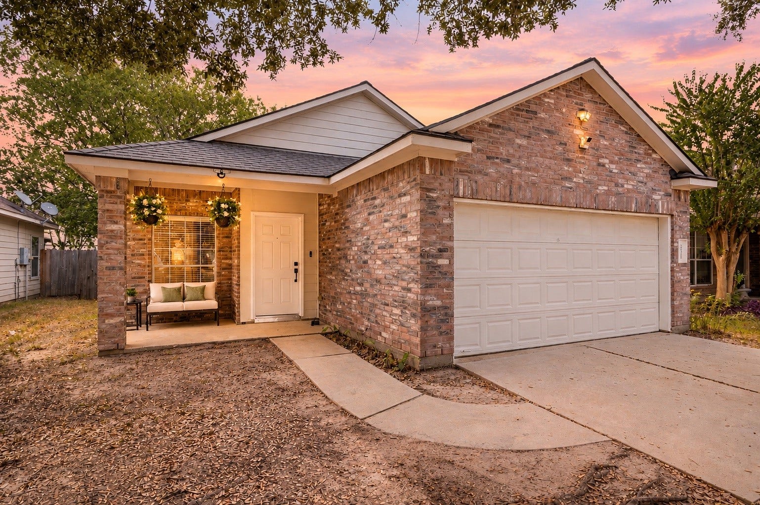 20322 Mossey Forest Court, Tomball, TX 77375 Welcome to 20322 Mossey Forest Ct. A fully remodeled home. (Sky, Plants & Furniture Virtually Staged)