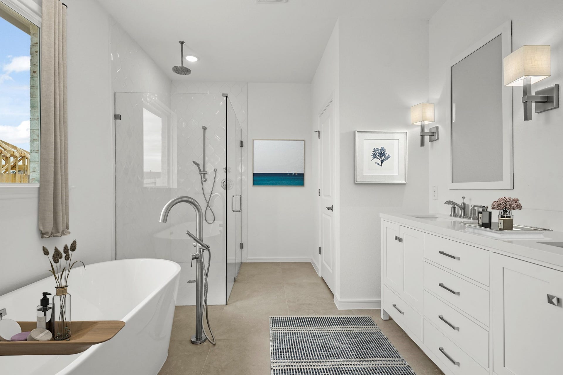 Luxurious primary bath (*Photo not of actual home and used for illustration purposes only.)