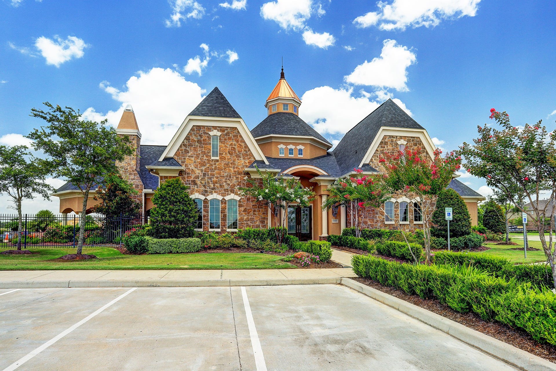 The beautiful clubhouse sits in the heart of the community.