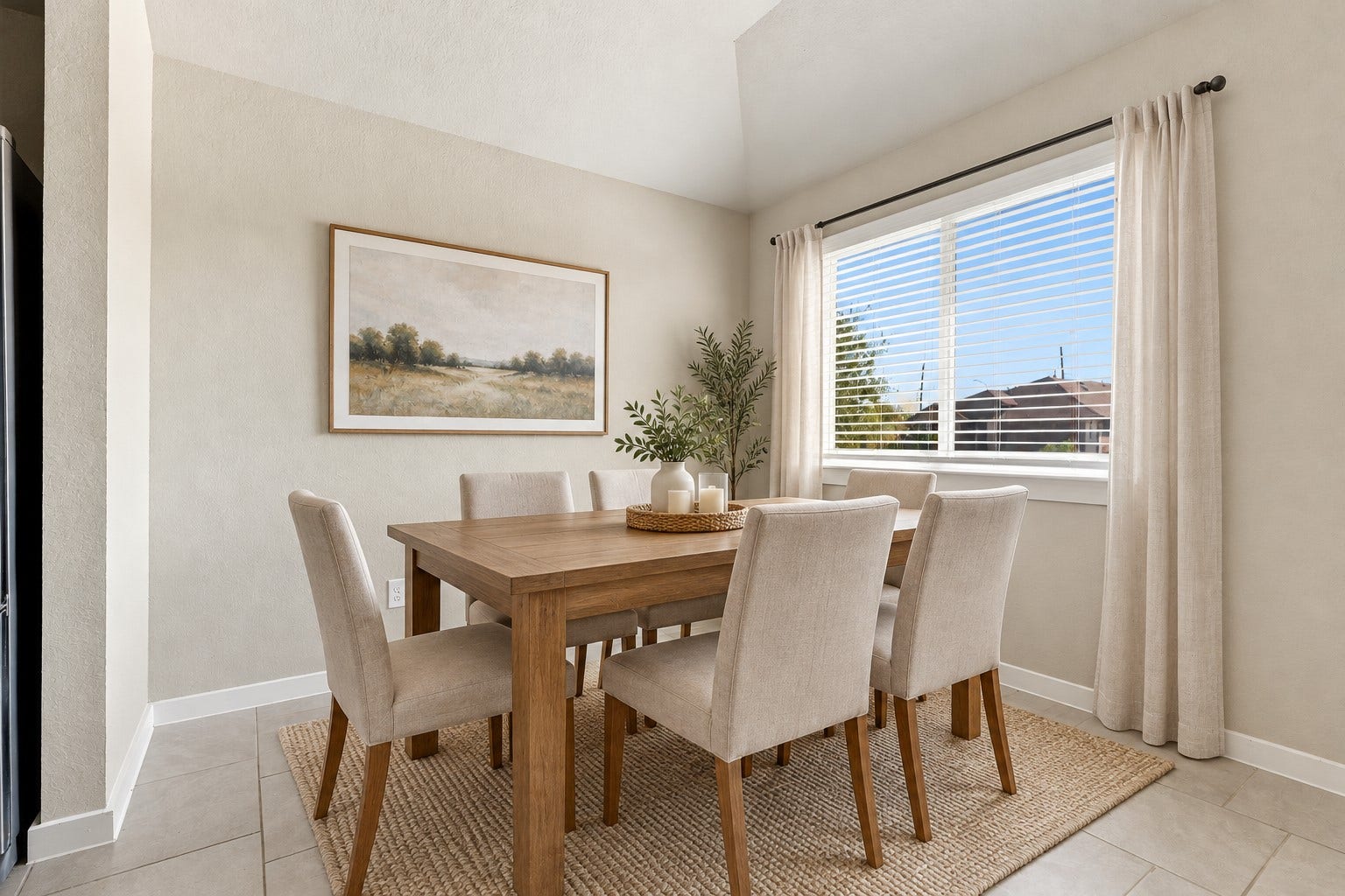 7510 Keystone Blossom Trail, Richmond, TX 77407 Wonderful Casual Dining Area with Large Beautiful Tile Floors laid in an Upgraded Pattern! Direct Entry into the Gourmet Kitchen making serving a snap!