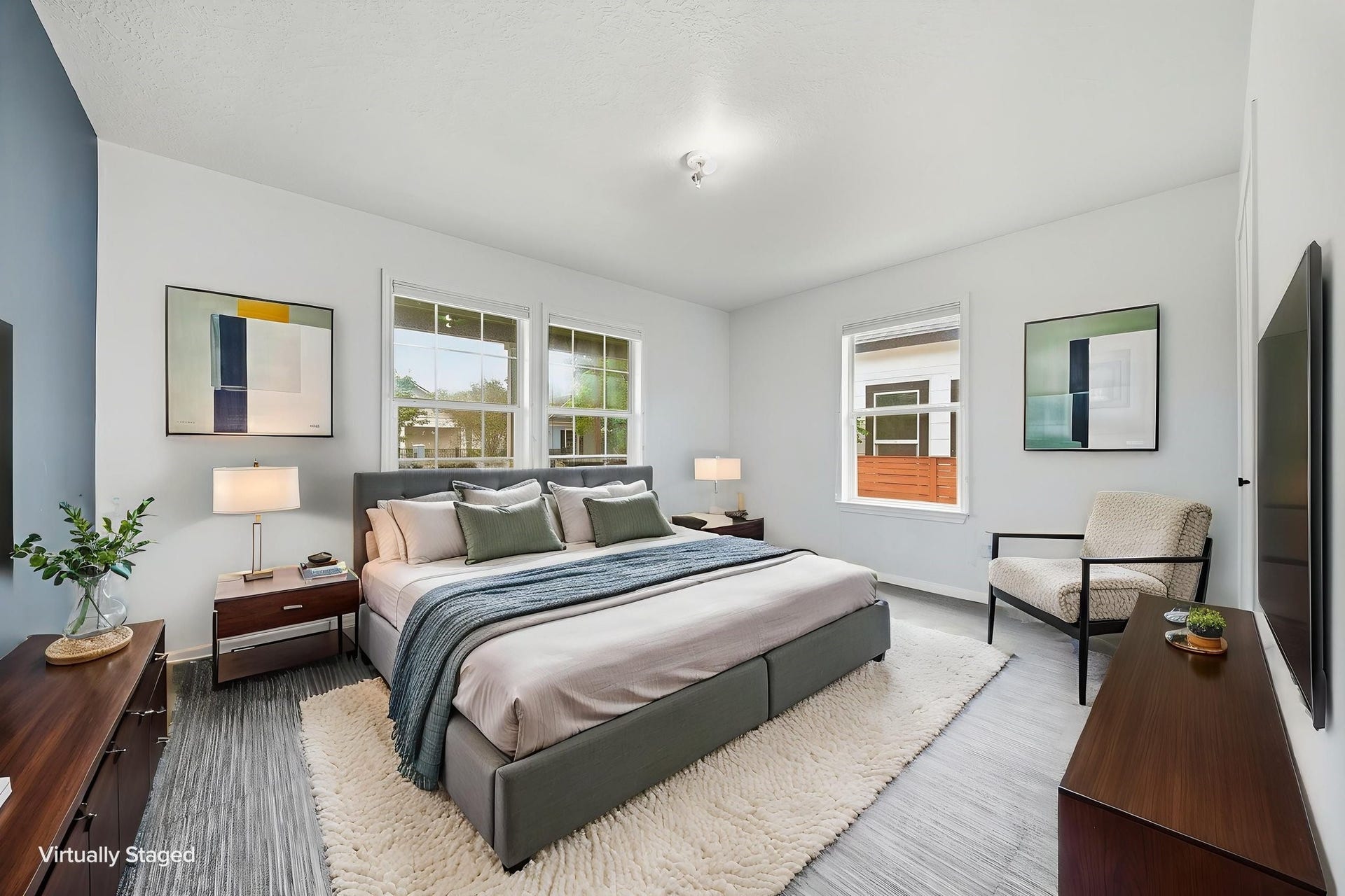 1917 Chapman Street, Houston, TX 77009 Secondary bedroom Virtually Staged