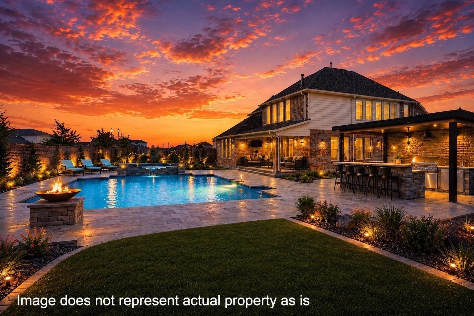 608 Malibu Pines Drive, Katy, TX 77493 This is a rendering of the possibilities for this big backyard!