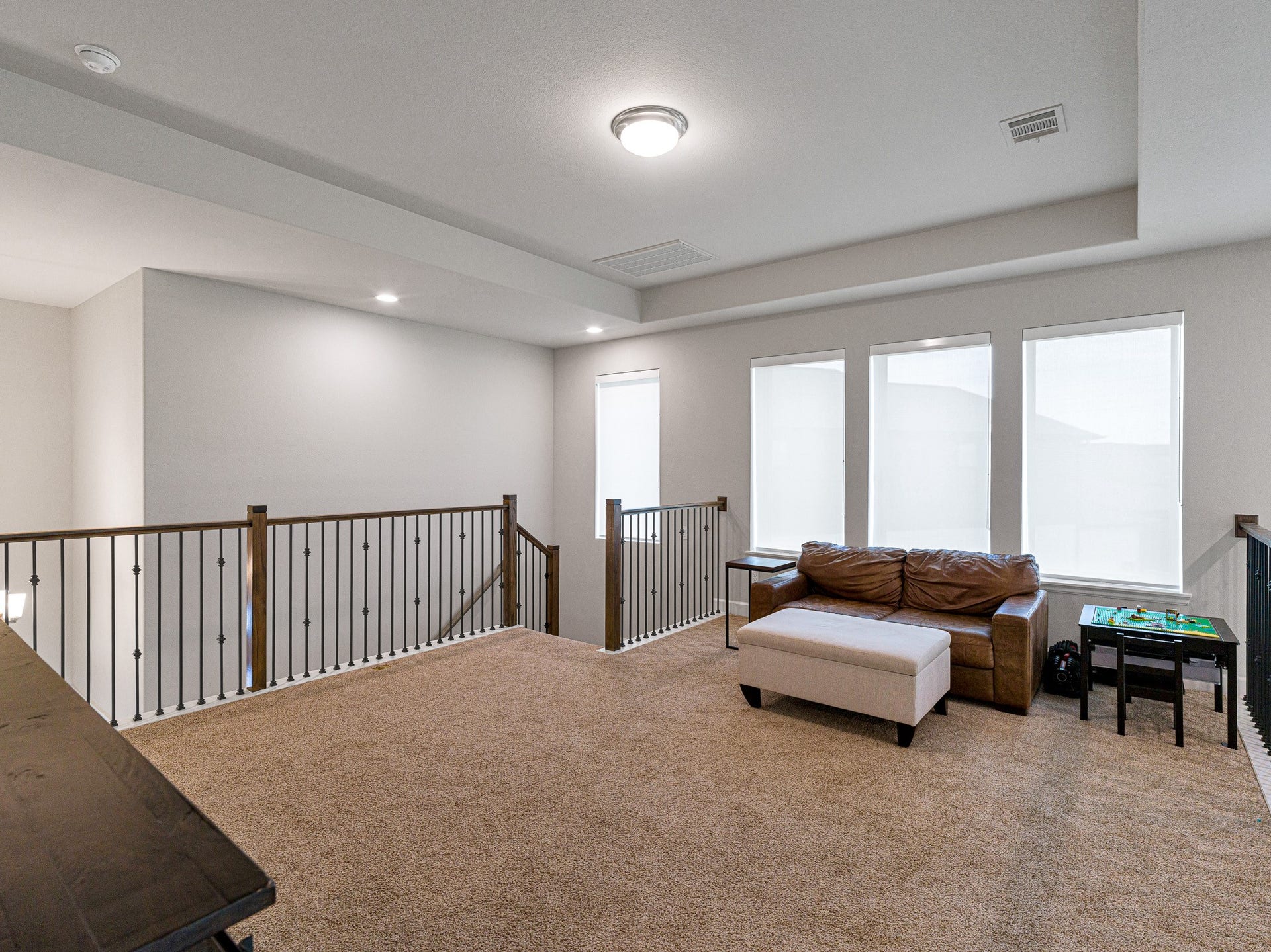 608 Malibu Pines Drive, Katy, TX 77493 Upstairs game room with tray ceiling