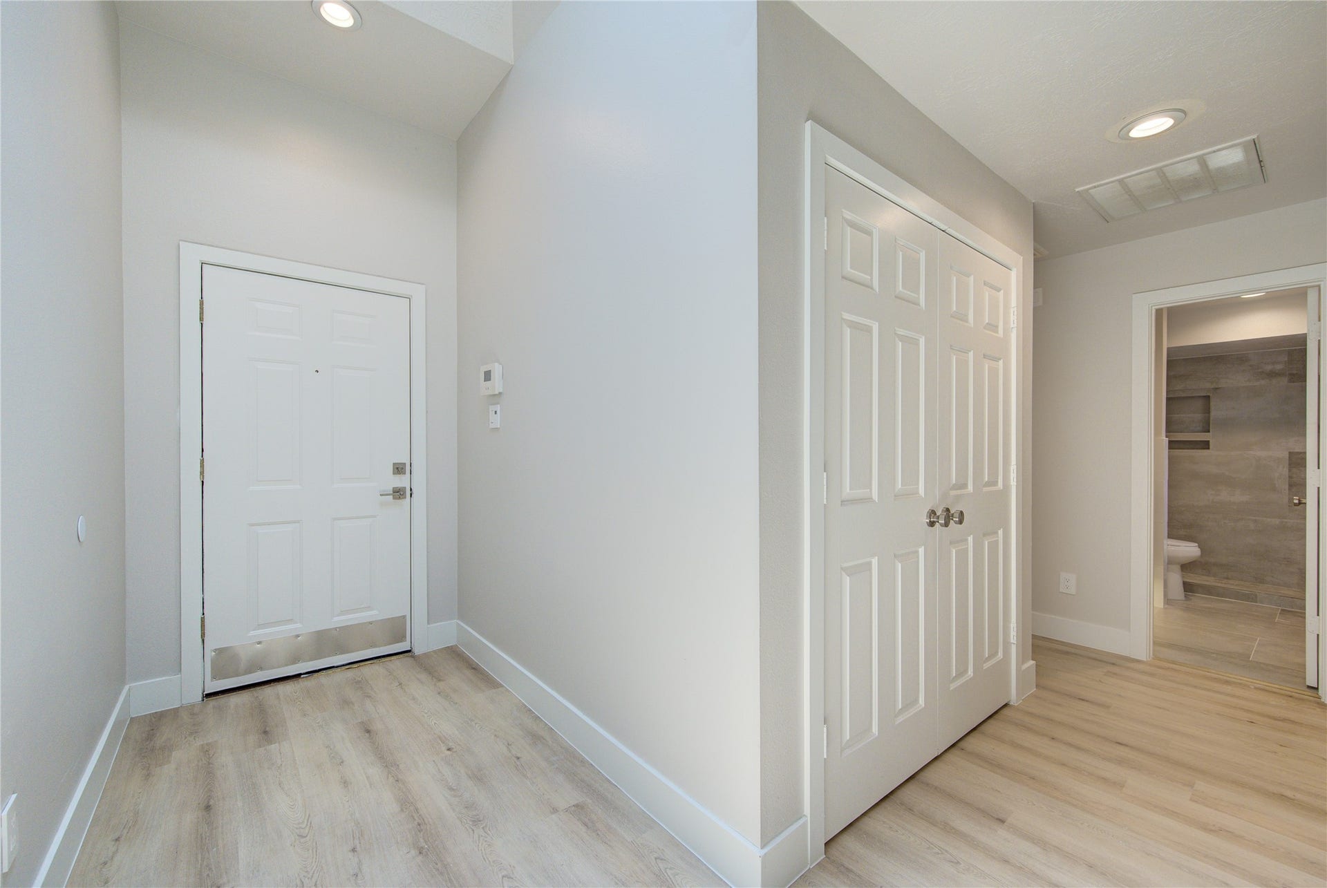 4931 Lake Catherine Court, Richmond, TX 77407 Directly to the left upon walking into the house, the utility closet houses brand new Samsung Washer/Dryer(gas)