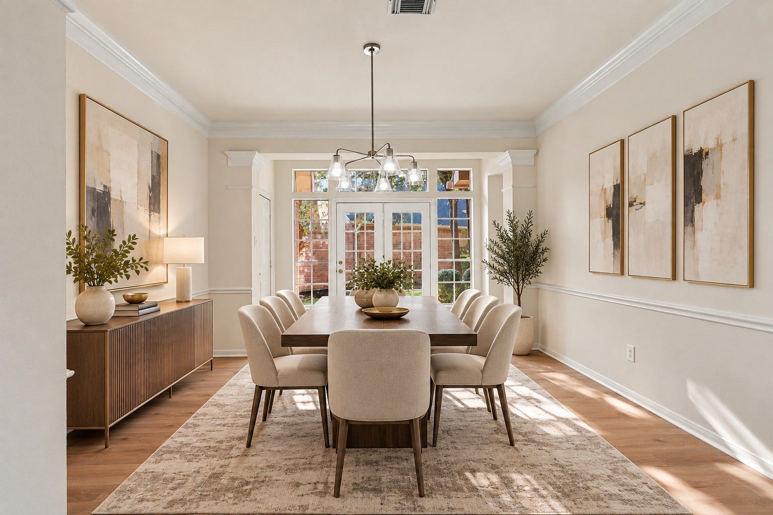 1931 Auburn Trail, Sugar Land, TX 77479 Virtually staged formal dining area.