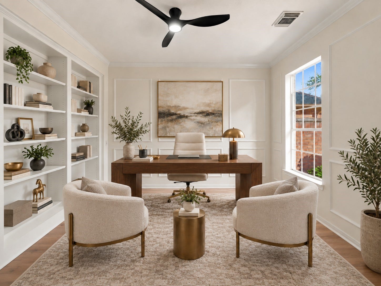 1931 Auburn Trail, Sugar Land, TX 77479 Virtually staged home office.