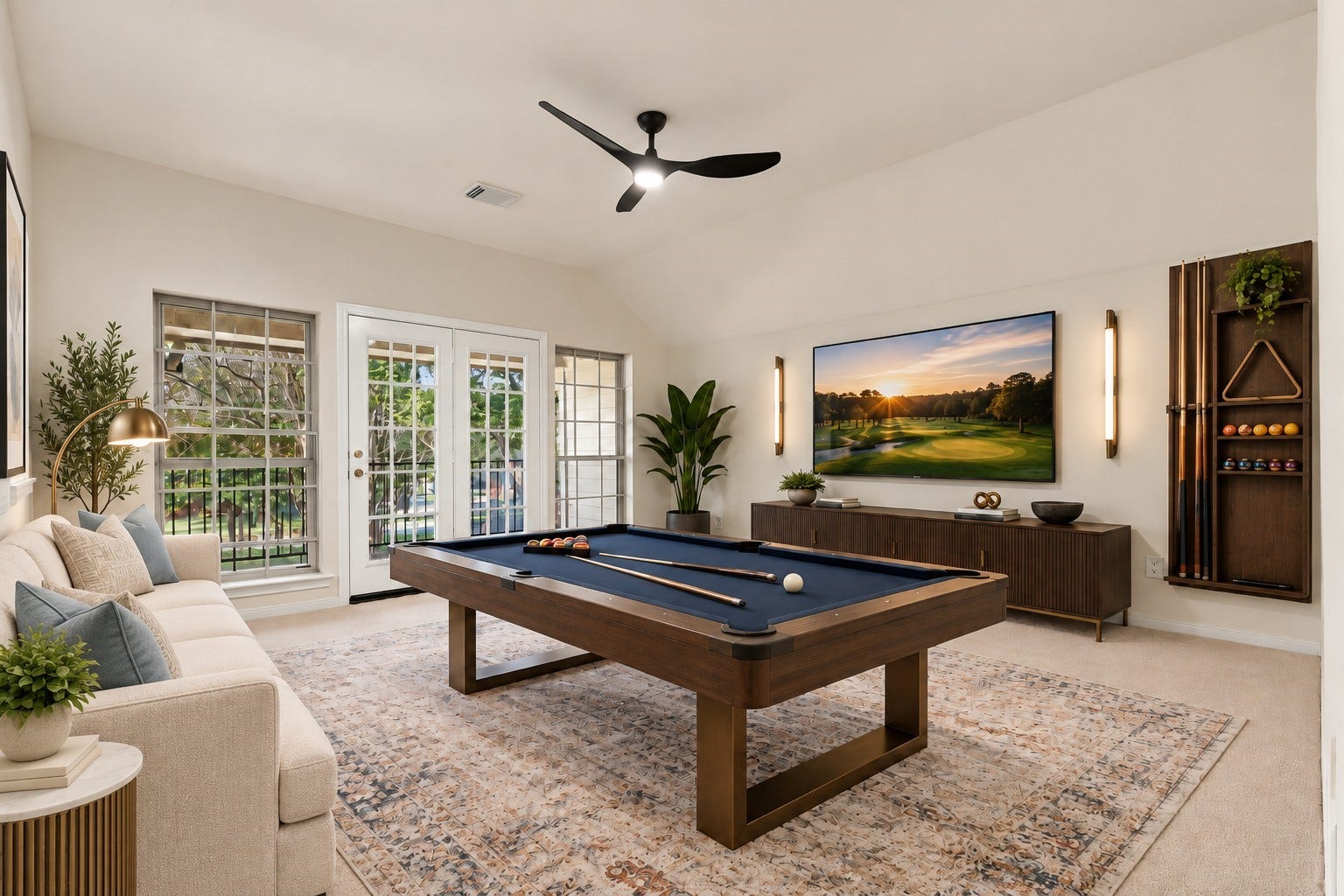 1931 Auburn Trail, Sugar Land, TX 77479 Virtually staged game room.