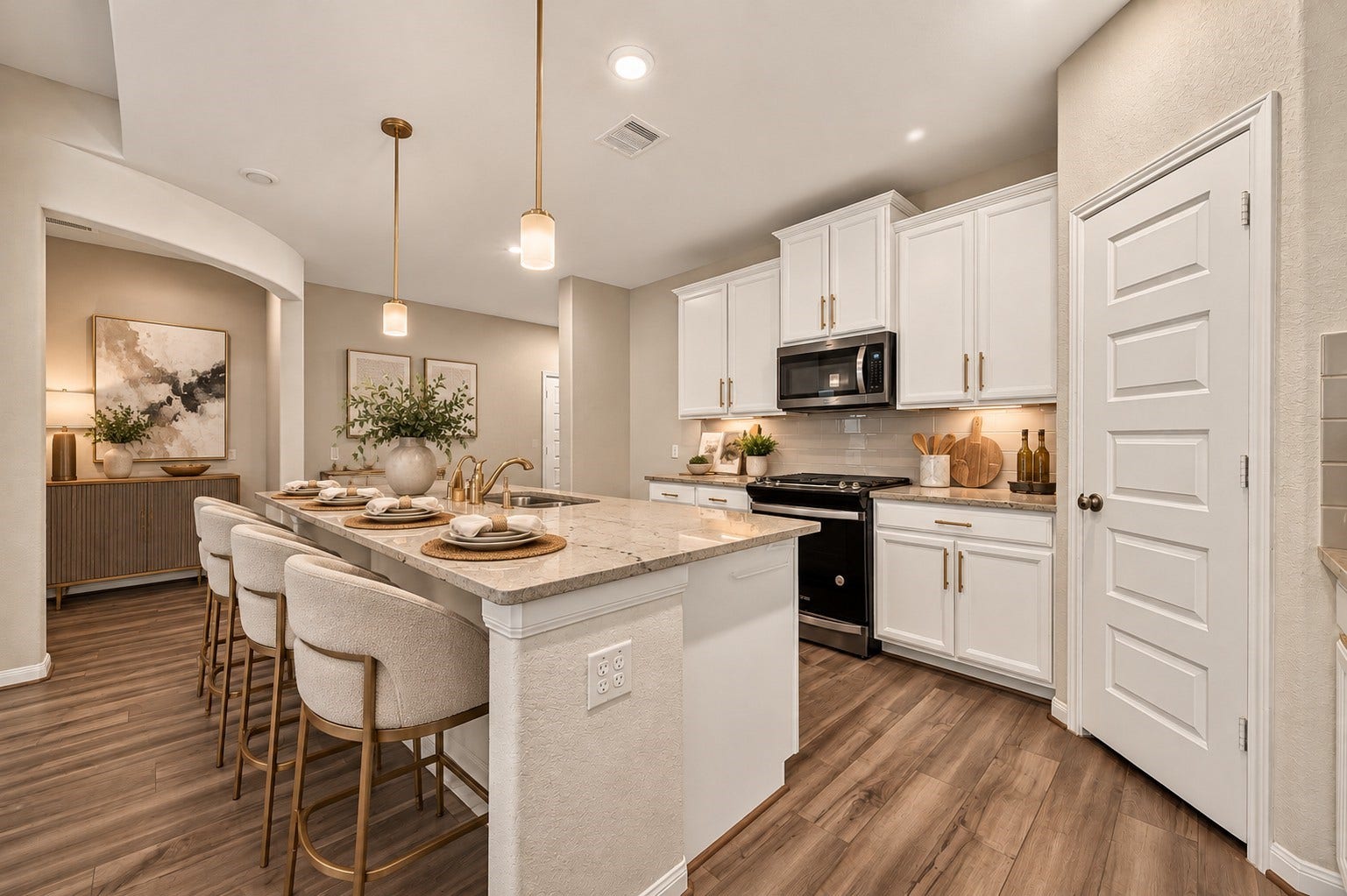 AI Generated - Virtually staged kitchen