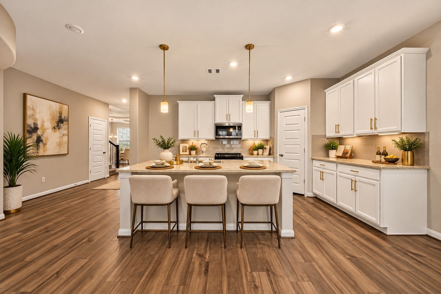 AI Generated - Virtually staged kitchen