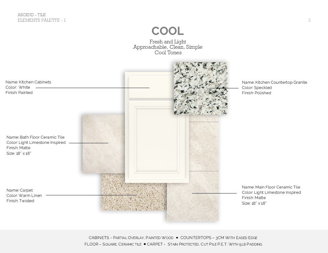 351 West Rose Marie Lane, Montgomery, TX 77356 Elements Look Palette 1 Selection Sheet (*Artist rendering used for illustration purposes only.)
