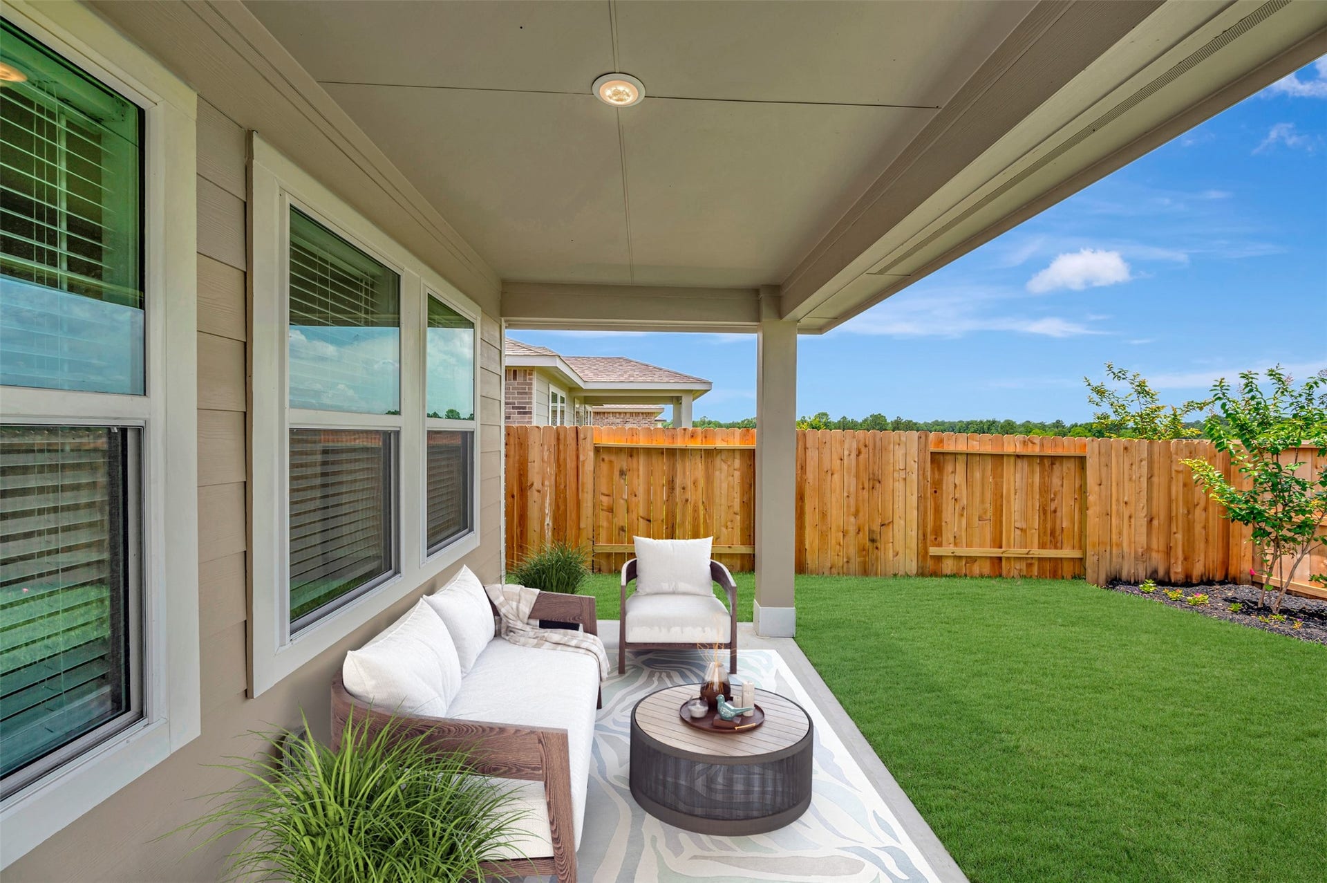 351 West Rose Marie Lane, Montgomery, TX 77356 Enjoy the outdoors on the covered patio