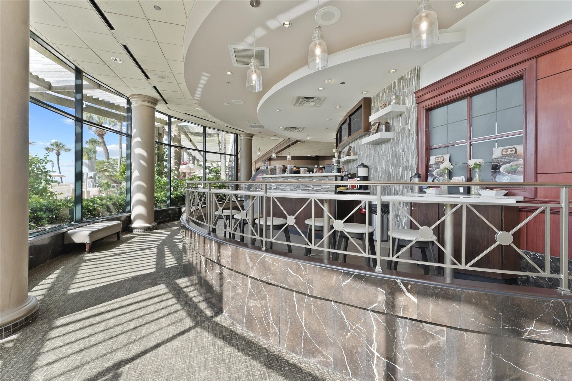 5220 Seawall Boulevard, #1038D, Galveston, TX 77551 Homemade gelato, pastries, Starbucks coffee and
an assortment of gourmet chocolate will tempt
your sweet tooth at Cup + Cone.