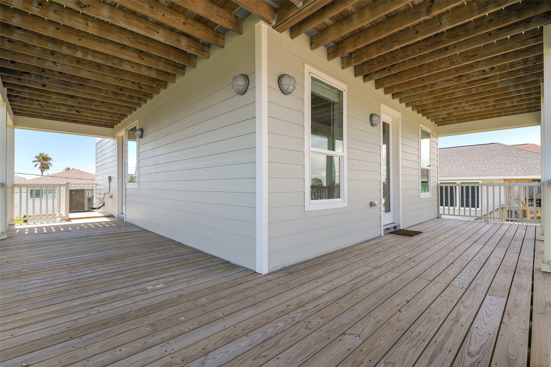 4006 Fort Bend Drive, Galveston, TX 77554 There are multiple spaces to enjoy the coastal breeze.