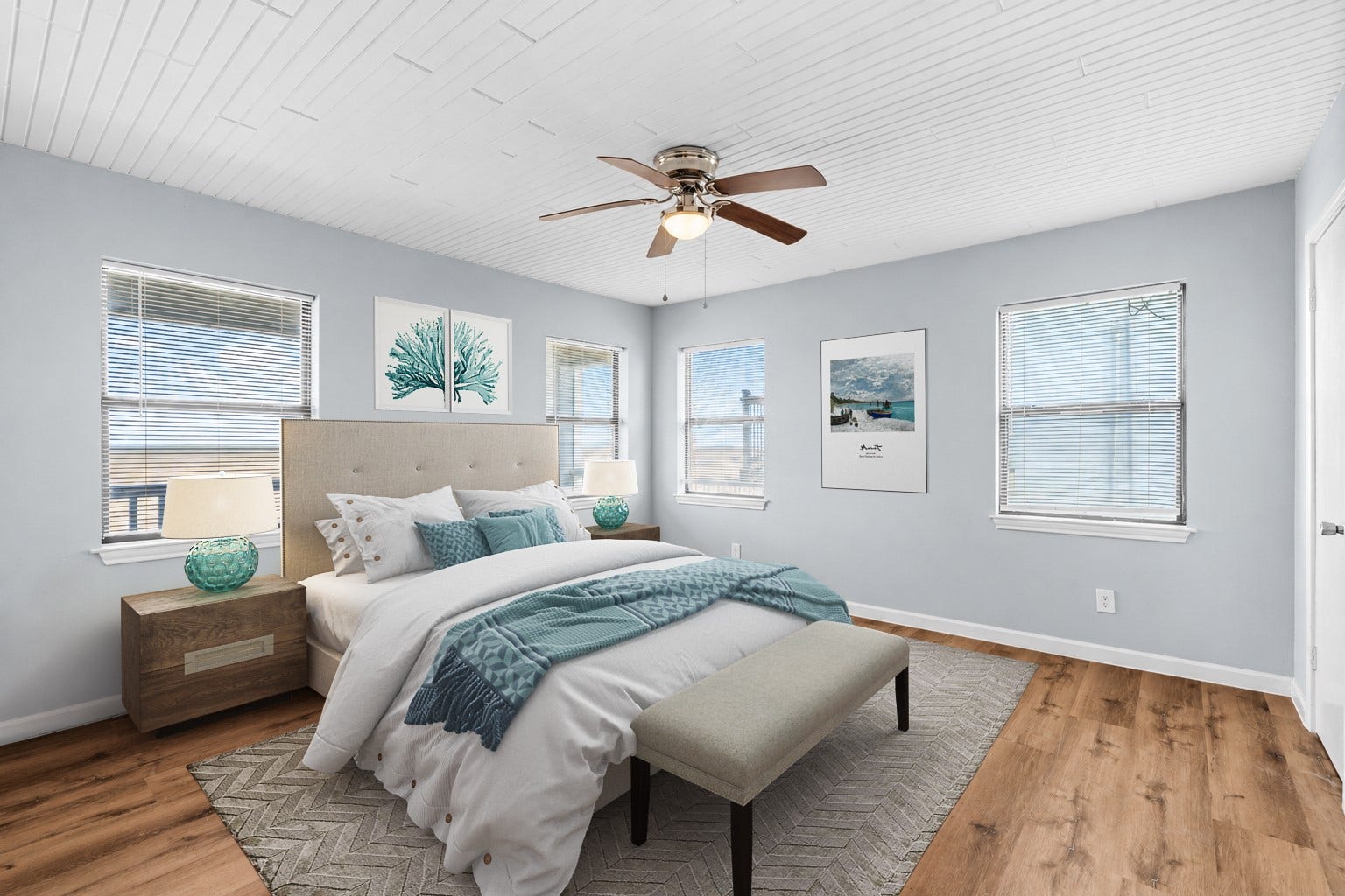 645 3rd Street, San Leon, TX 77539 Generous proportions and a clean, understated design create a primary bedroom that's both comfortable and highly adaptable.