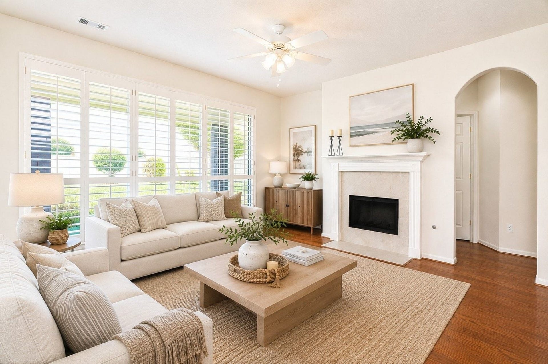 4746 Autumn Orchard Lane, Katy, TX 77494 Experience a beautifully virtually staged family room, perfect for relaxation and gatherings.