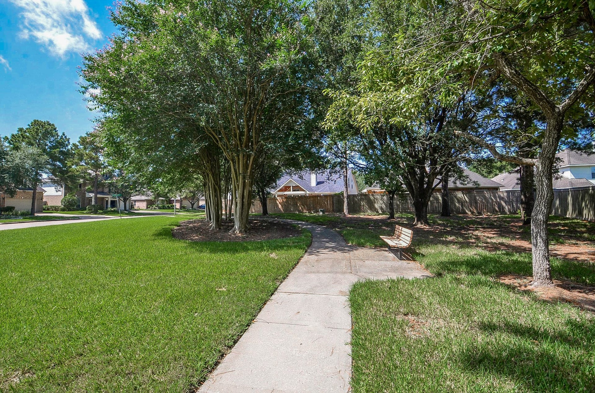 4746 Autumn Orchard Lane, Katy, TX 77494 Enjoy direct access to a tranquil greenbelt and park just steps from your front door.