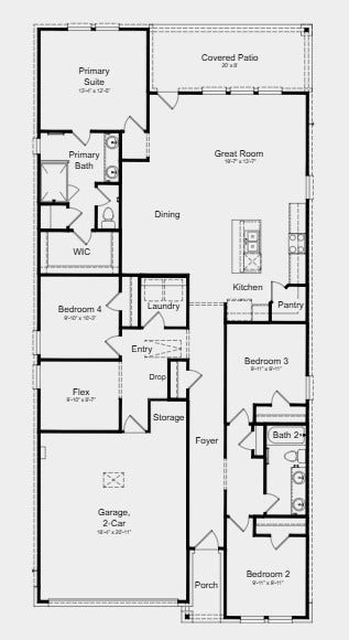 18315 Maroon Harbor Way, Crosby, TX 77532 Floor Plan