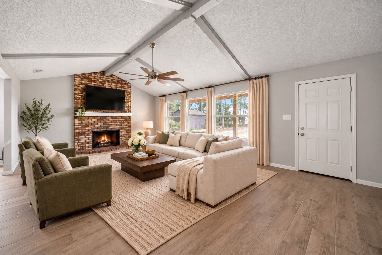 23460 Smith Road, Porter, TX 77365 Living RoomVirtually Staged