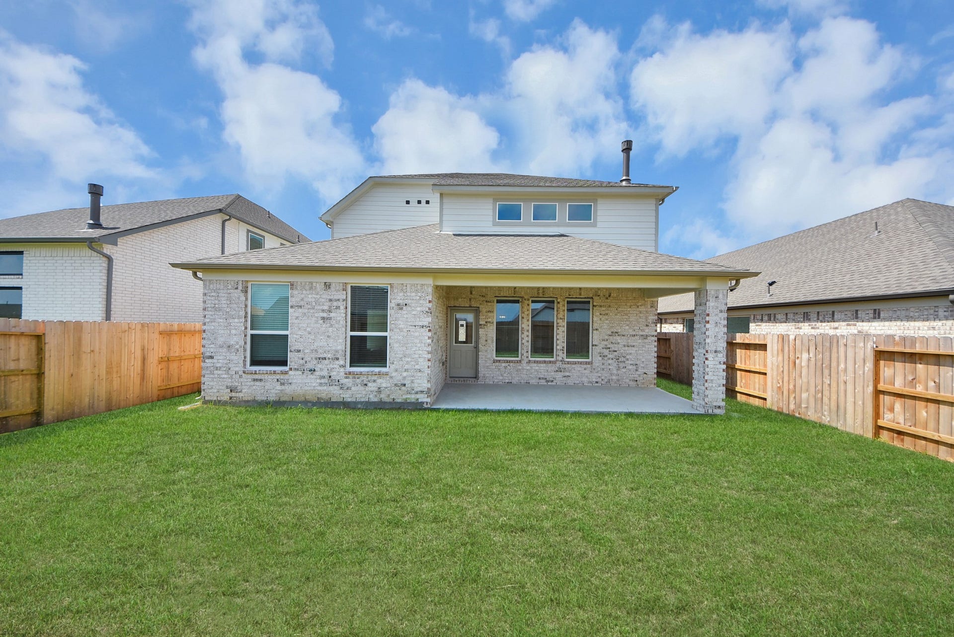 63 Knight Bayou Drive, Dayton, TX 77535 Come and see this spacious backyard with its beautiful covered patio. There is plenty of room for the kids to play and adults to relax. Perfect for your outdoor living space, patio furniture, bbq pit, and so much more. The possibilities are endless!