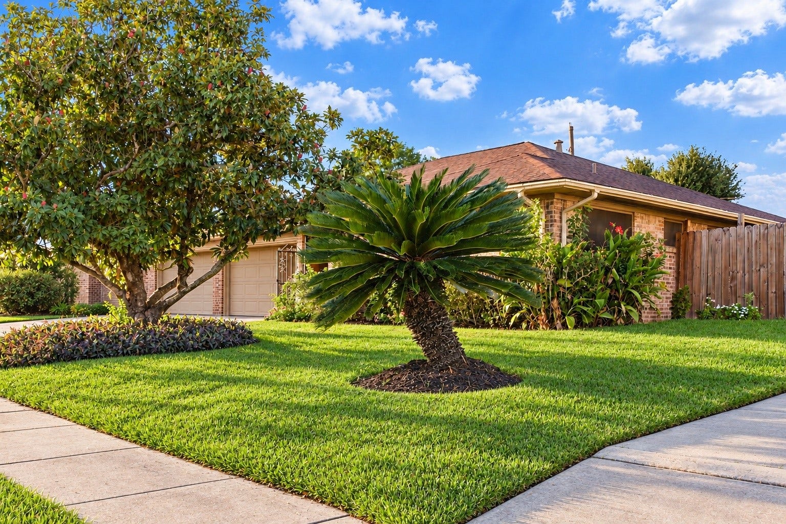 3914 Beran Drive, Houston, TX 77045 Another angle of the home showcasing the beautiful landscaping!