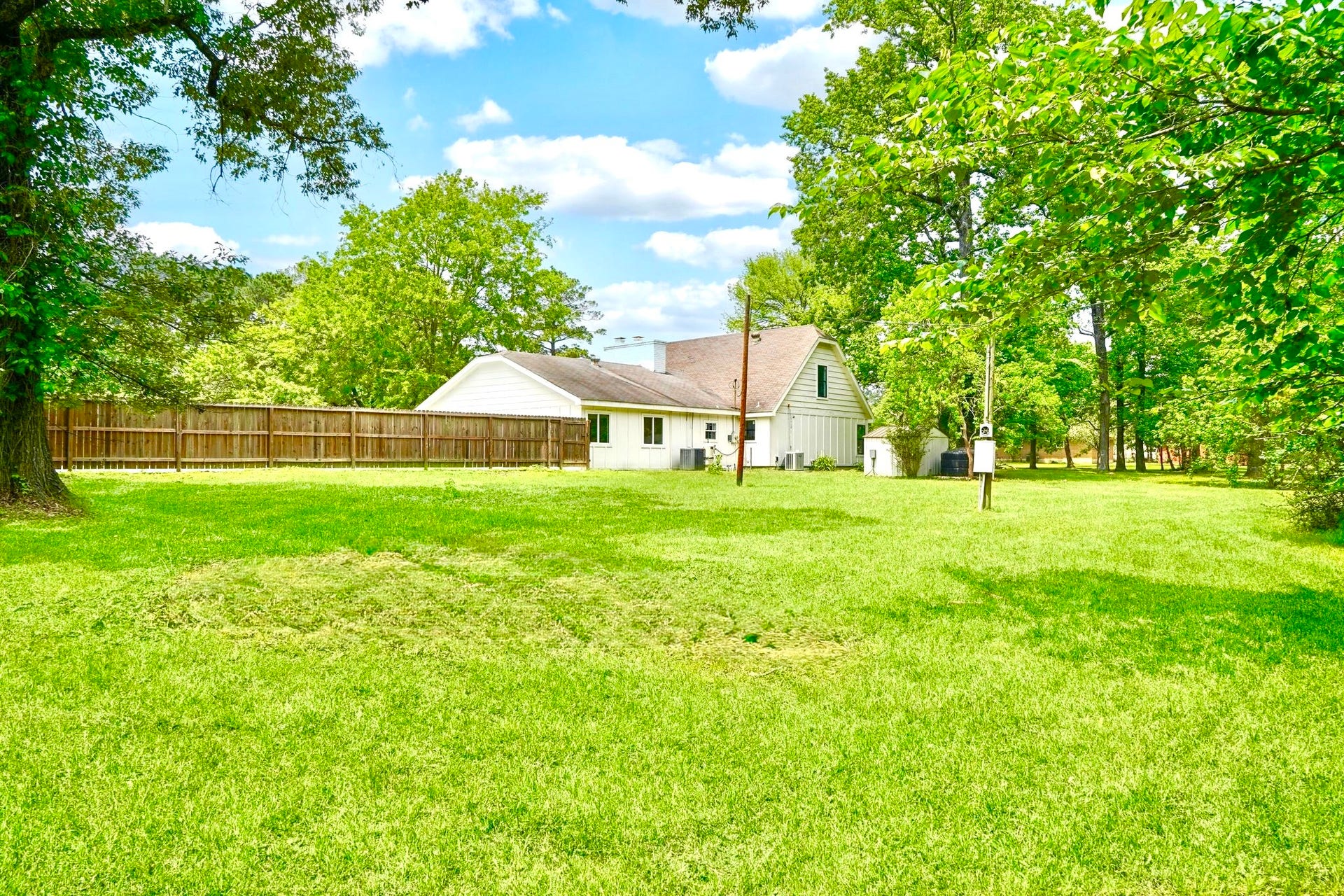 32606 Glenda Drive, Magnolia, TX 77354 Rear of Home / Backyard - Tons of Space!