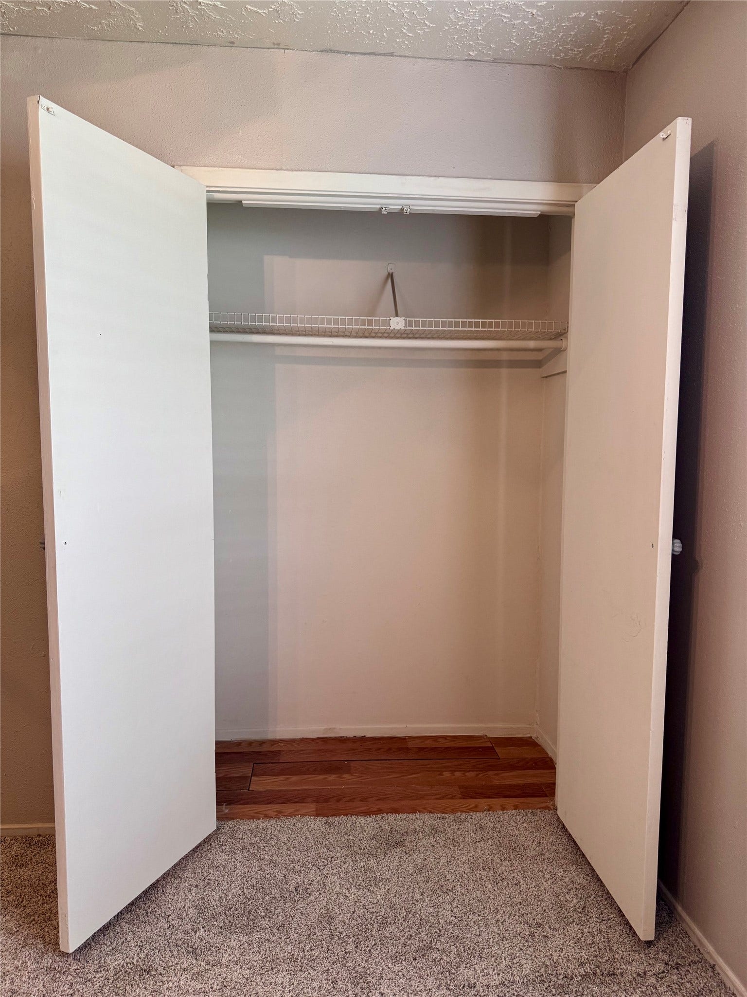 Large closet in first bedroom.