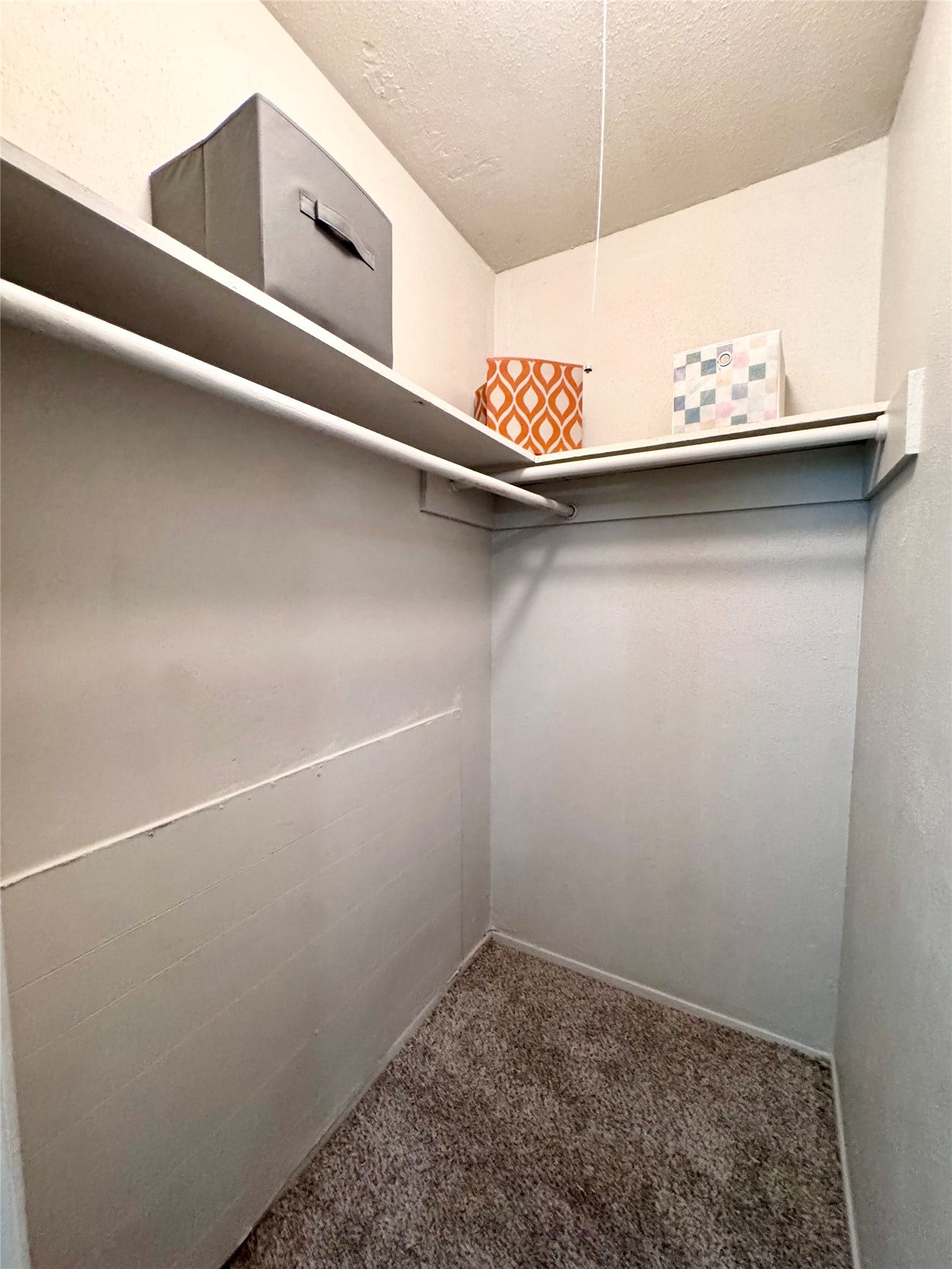 Large walk-in closet in primary bedroom.