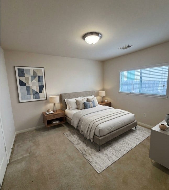 21723 Saragosa Pond Lane, Spring, TX 77379 Beautifully staged bedroom showcasing potential for a serene retreat with ample natural light and stylish decor.