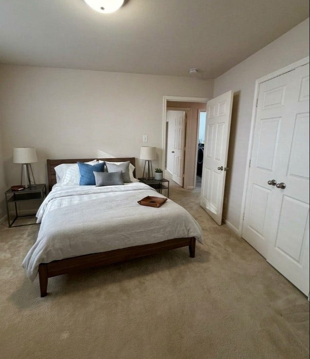 21723 Saragosa Pond Lane, Spring, TX 77379 Spacious bedroom featuring elegant furnishings and a soothing color palette, perfect for relaxation and comfort.