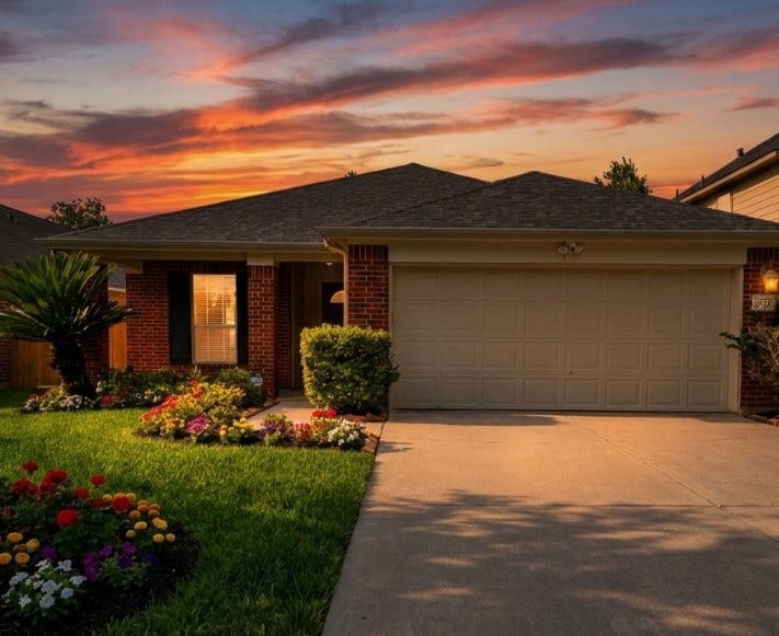 21723 Saragosa Pond Lane, Spring, TX 77379 Charming entrance with lush lawn and captivating curb appeal. Virtually Designed for idea