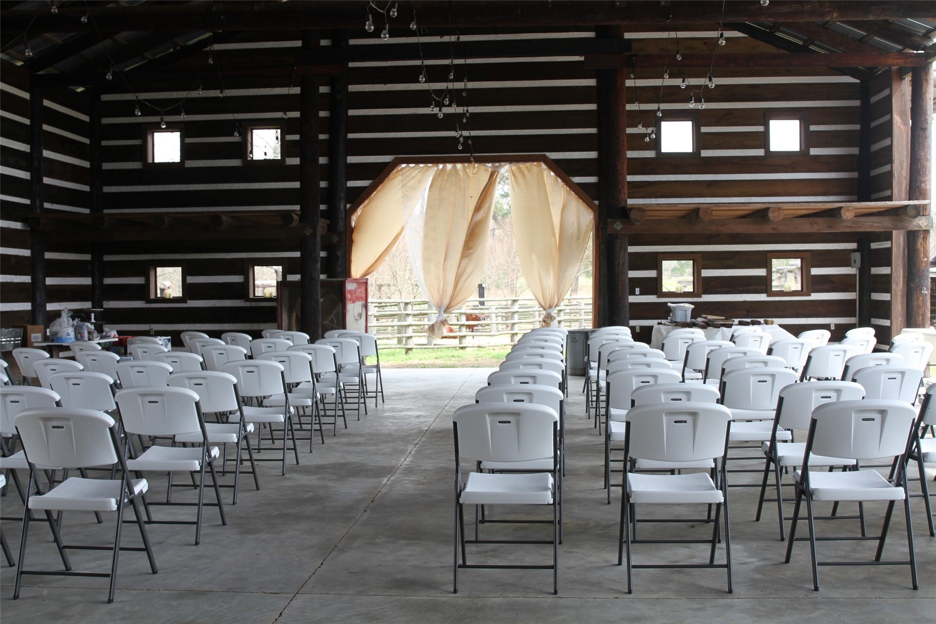 3920 Spring Branch Road, Montgomery, TX 77316 View of an event in the outbuilding.
