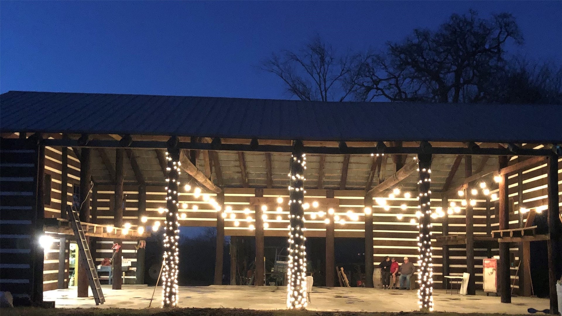 3920 Spring Branch Road, Montgomery, TX 77316 Outbuilding with open air storage, storage area + work area.