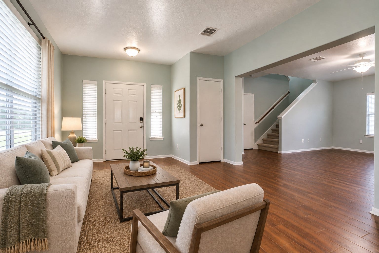 Virtually Staged Living Room
