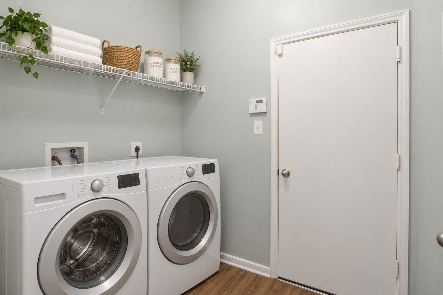 Virtually Staged Laundry Room