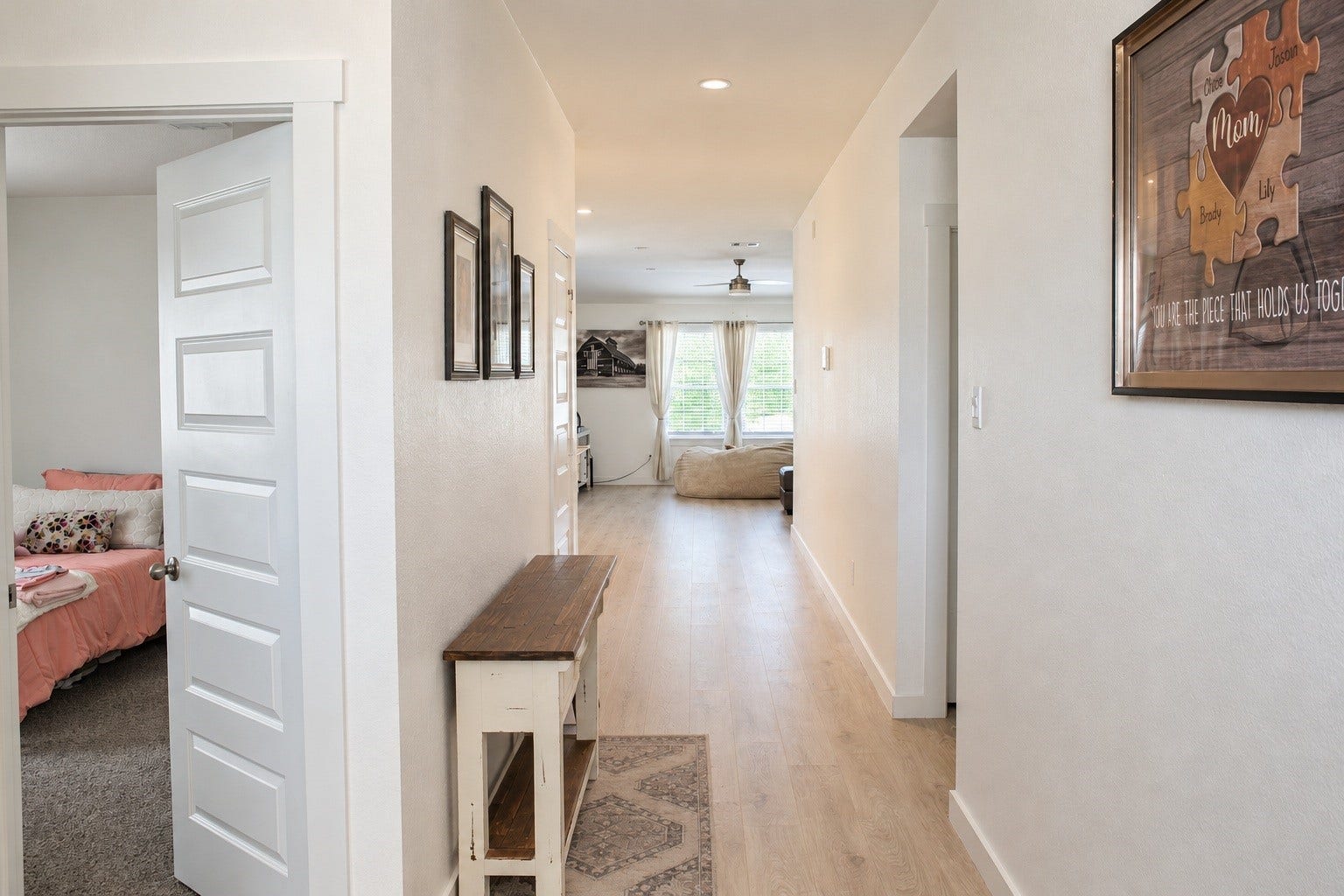 Welcoming Entryway with Wood-Look Flooring