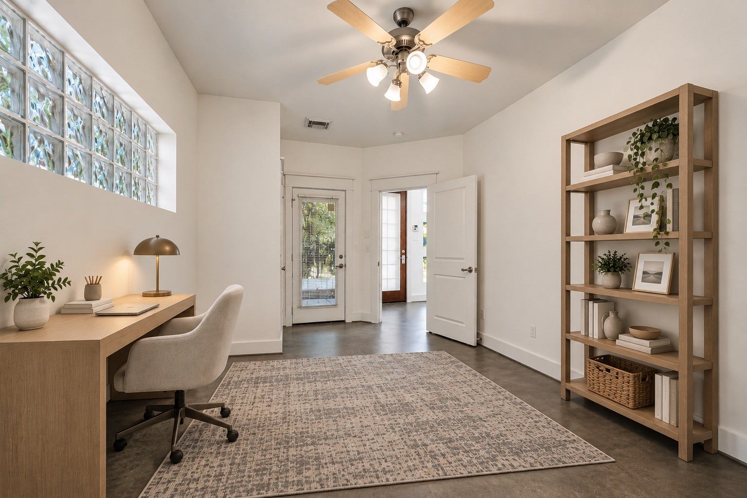 Virtually staged to imagine the possibilities - an office, a workout room, a guest suite, and so on
