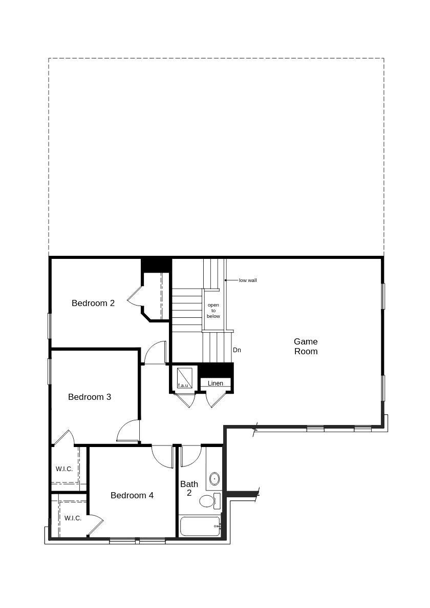 6031 Monte Thomas Drive, Manvel, TX 77578 This floor plan features 4 bedrooms, 2 full baths, 1 half bath, and over 2,500 square feet of living space.