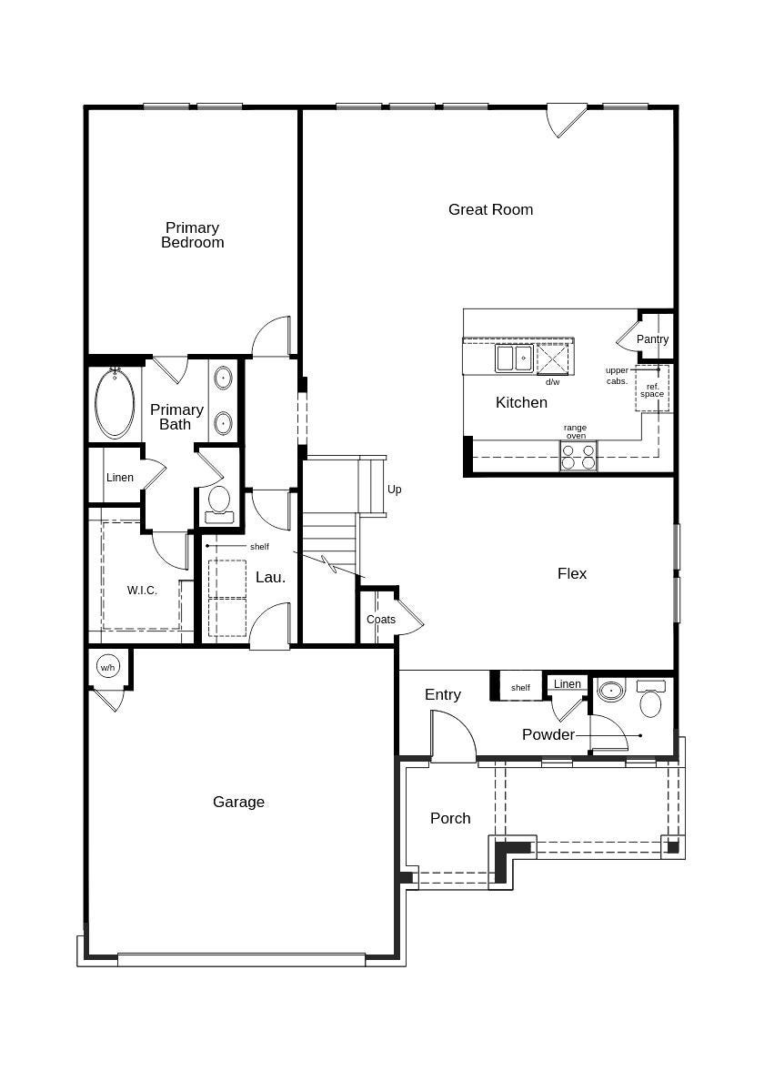 6031 Monte Thomas Drive, Manvel, TX 77578 This floor plan features 4 bedrooms, 2 full baths, 1 half bath, and over 2,500 square feet of living space.