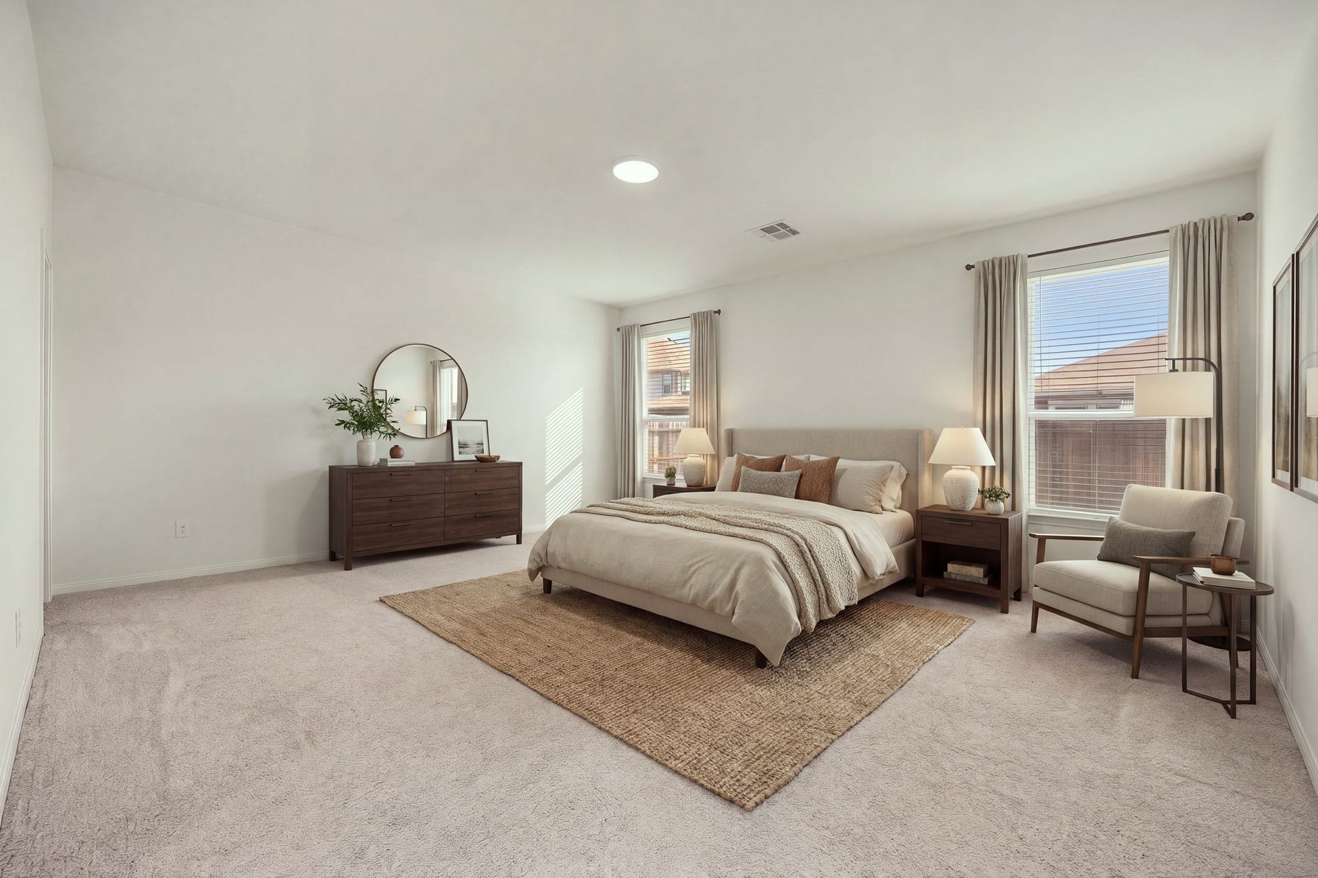 2023 Katalonia Lane, Fresno, TX 77459 Ultimate comfort awaits in the generously sized primary bedroom. Highlighted by high ceilings and modern recessed lighting, the versatile layout leaves plenty of room for an additional seating area, a reading nook, or extra storage configurations, creating a serene and functional escape at the end of the day. *Virtually Staged