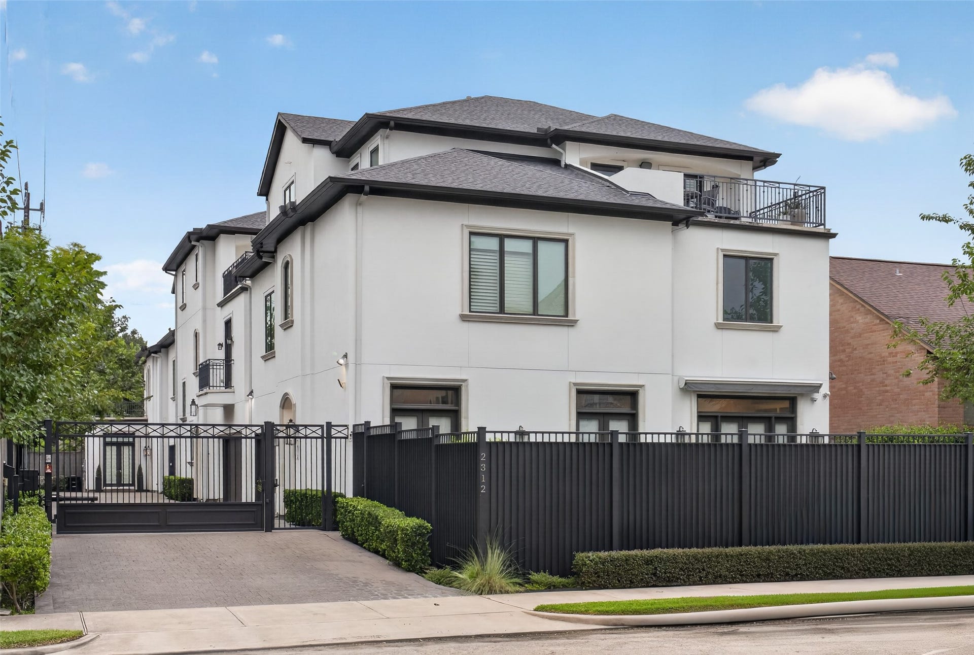 Located in this fully gated enclave of 3 homes, it has its own locking package delivery box outside the gate.