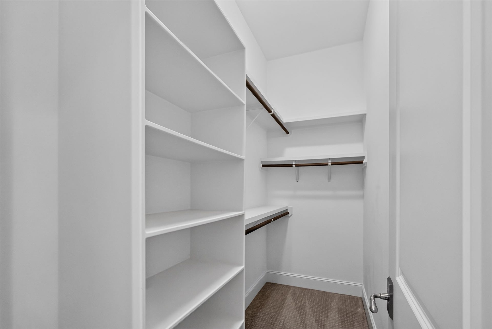 Spacious closet...